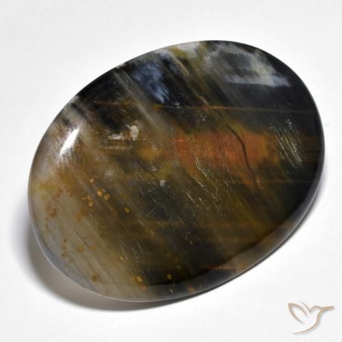 Pietersite Multicolore naturale da 34.77 ct, Ovale, Traslucido