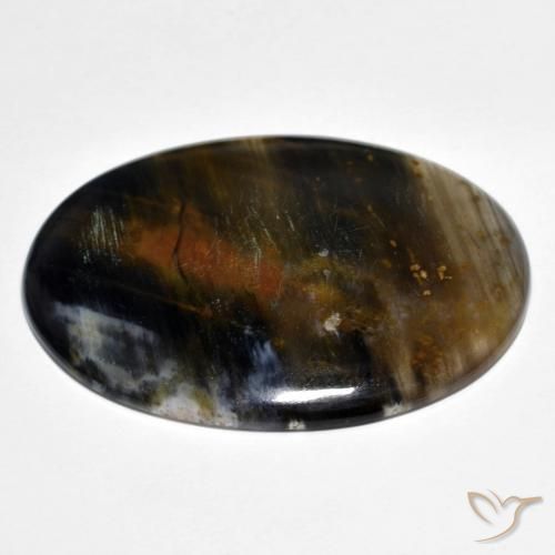 Pietersite Multicolore naturale da 34.77 ct, Ovale, Traslucido