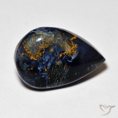 Pietersite Multicolore naturale da 6.58 ct, Forma a pera, Opaco