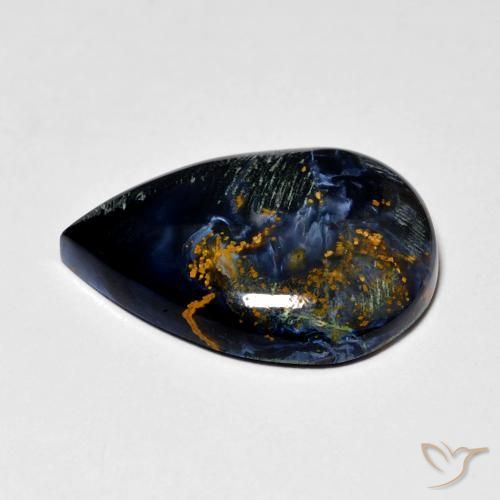 Pietersite Multicolore naturale da 6.58 ct, Forma a pera, Opaco