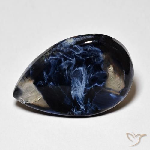 8.44ct Naturale Multicolore Pietersite, Forma a pera, Trasparente