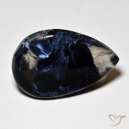 Pietersite Multicolore naturale da 8.44 ct, Forma a pera, Trasparente