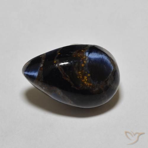 4.26ct Naturale Multicolore Pietersite, Forma a pera, Opaco