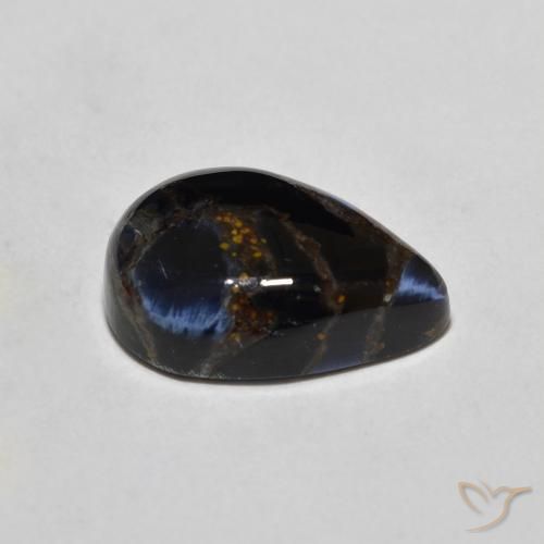 Pietersite Multicolore naturale da 4.26 ct, Forma a pera, Opaco