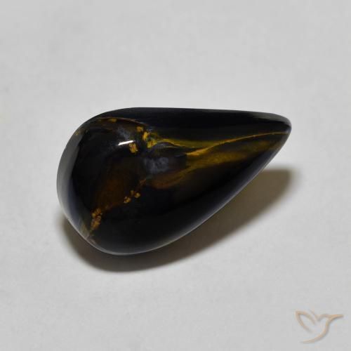 Pietersite Multicolore naturale da 3.92 ct, Forma a pera, Opaco