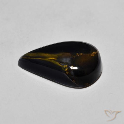Pietersite Multicolore naturale da 3.92 ct, Forma a pera, Opaco