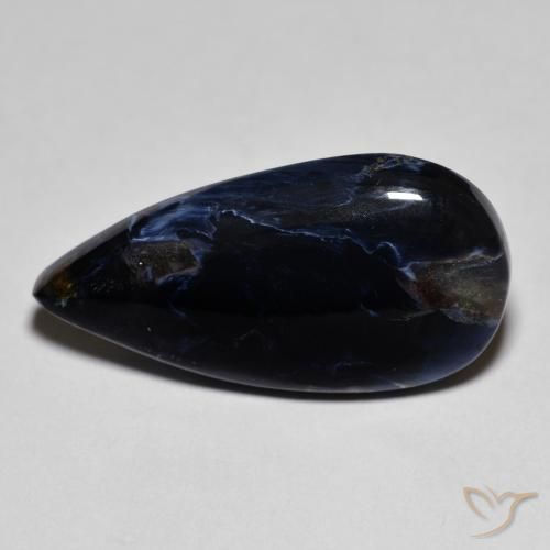 8.60ct Naturale Multicolore Pietersite, Forma a pera, Opaco
