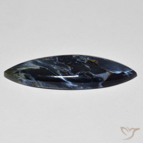 Pietersite Multicolore naturale da 6.87 ct, Taglio marquise, Opaco