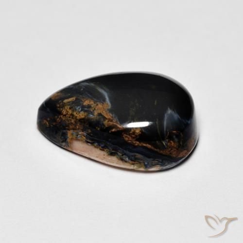 Pietersite Multicolore naturale da 4.14 ct, Forma a pera, Opaco