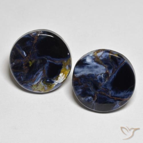 11.53ctw Naturale Multicolore Pietersite, Rotondo, Opaco
