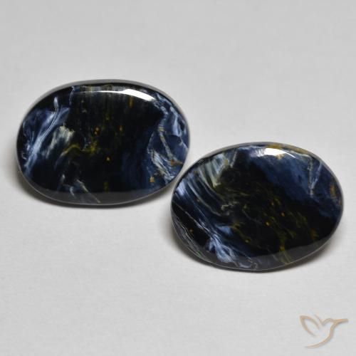 8.31ctw Naturale Multicolore Pietersite, Ovale, Opaco