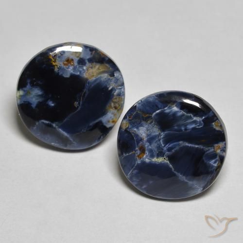 7.02ctw Naturale Multicolore Pietersite, Rotondo, Opaco