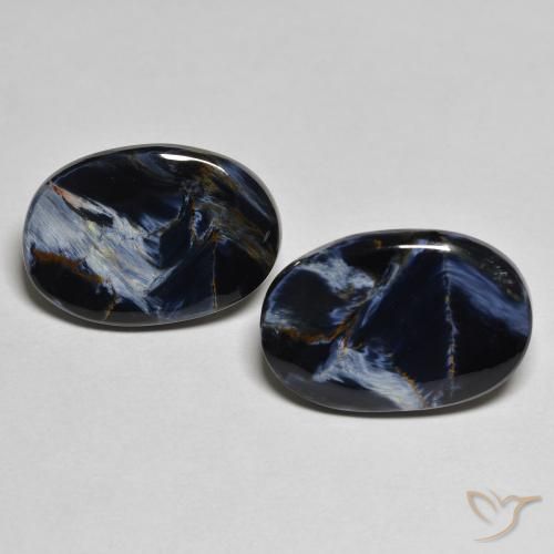 10.22ctw Naturale Multicolore Pietersite, Ovale, Opaco