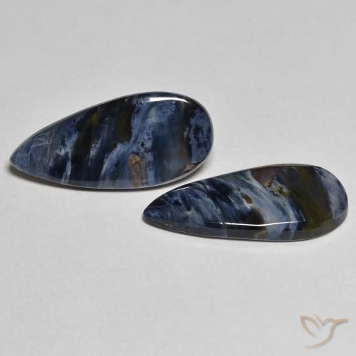 Gemme di Pietersite Multicolore naturale da 4.74 ct, Forma a pera, Opaco