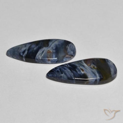 Gemme di Pietersite Multicolore naturale da 4.74 ct, Forma a pera, Opaco