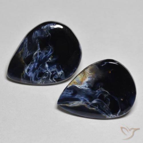 10.28ctw Naturale Multicolore Pietersite, Forma a pera, Opaco