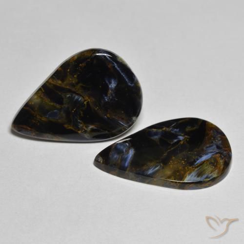 Gemme di Pietersite Multicolore naturale da 8.64 ct, Forma a pera, Opaco