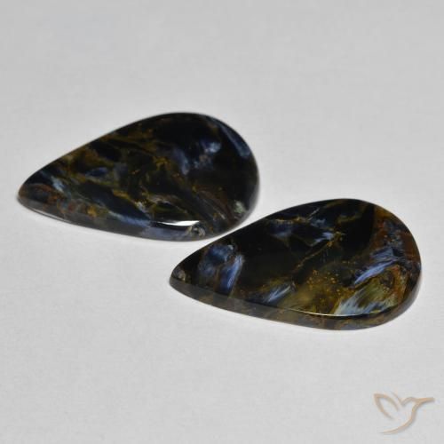 Gemme di Pietersite Multicolore naturale da 8.64 ct, Forma a pera, Opaco