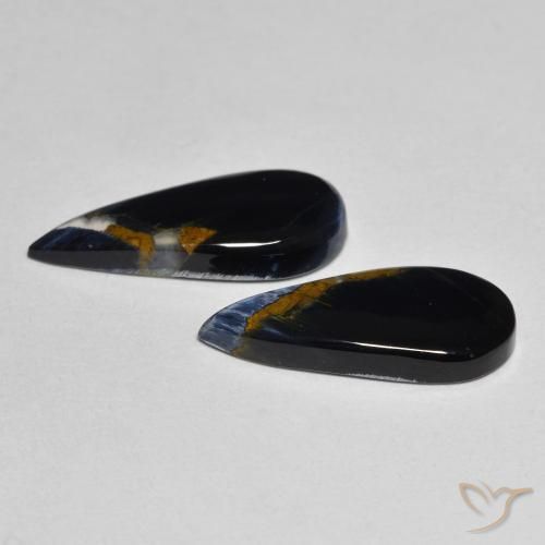 Gemme di Pietersite Multicolore naturale da 4.86 ct, Forma a pera, Opaco