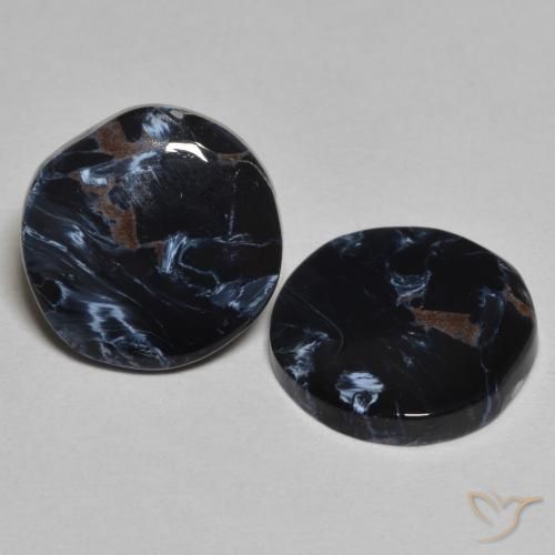 Gemme di Pietersite Multicolore naturale da 5.05 ct, Rotondo, Opaco