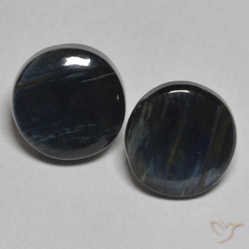 5.28ctw Naturale Multicolore Pietersite, Rotondo, Opaco