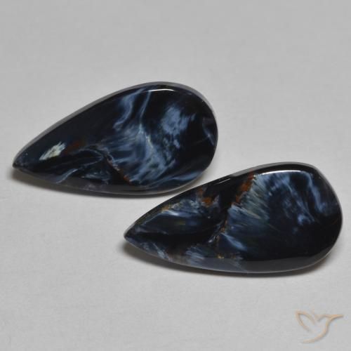 Gemme di Pietersite Multicolore naturale da 5.89 ct, Forma a pera, Opaco