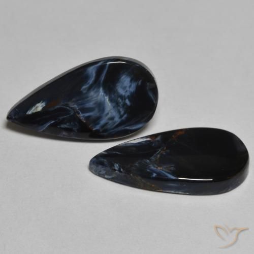 Gemme di Pietersite Multicolore naturale da 5.89 ct, Forma a pera, Opaco