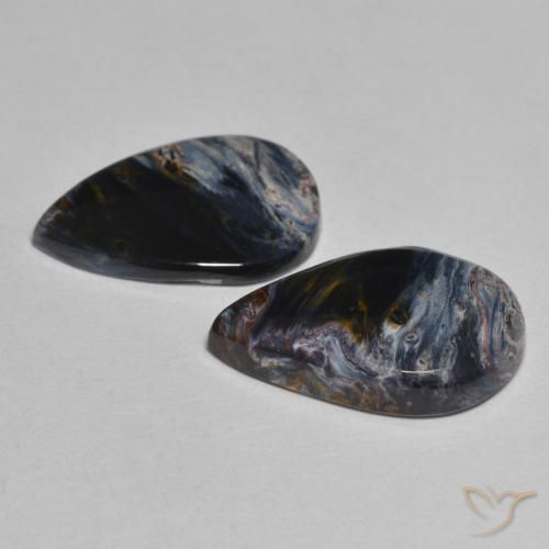 Gemme di Pietersite Multicolore naturale da 5.95 ct, Forma a pera, Opaco