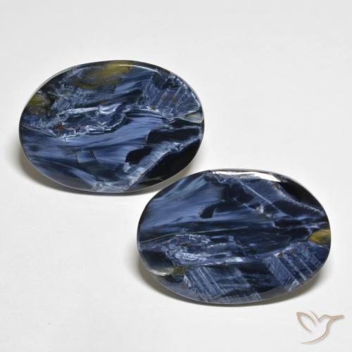 16.26ctw Naturale Multicolore Pietersite, Ovale, Opaco