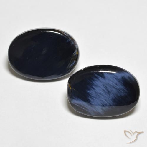 10.29ctw Naturale Multicolore Pietersite, Ovale, Opaco