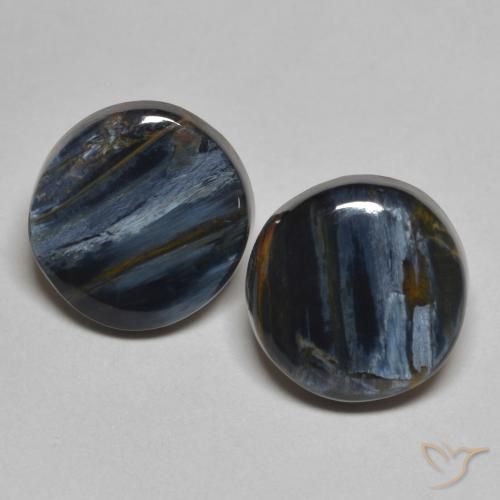5.49ctw Naturale Multicolore Pietersite, Rotondo, Opaco