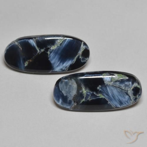 5.03ctw Naturale Multicolore Pietersite, Ovale, Opaco