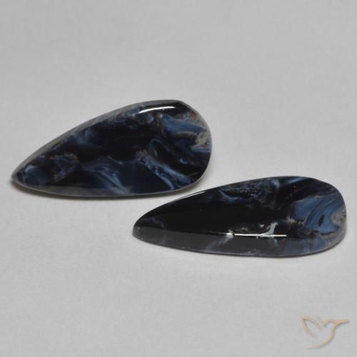 Gemme di Pietersite Multicolore naturale da 3.40 ct, Forma a pera, Opaco