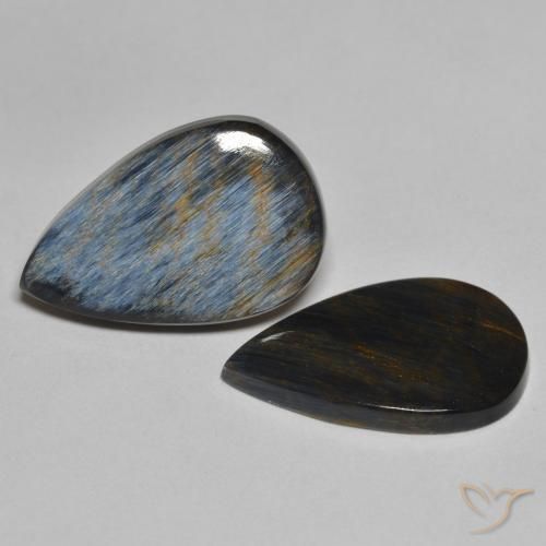Gemme di Pietersite Multicolore naturale da 8.20 ct, Forma a pera, Opaco