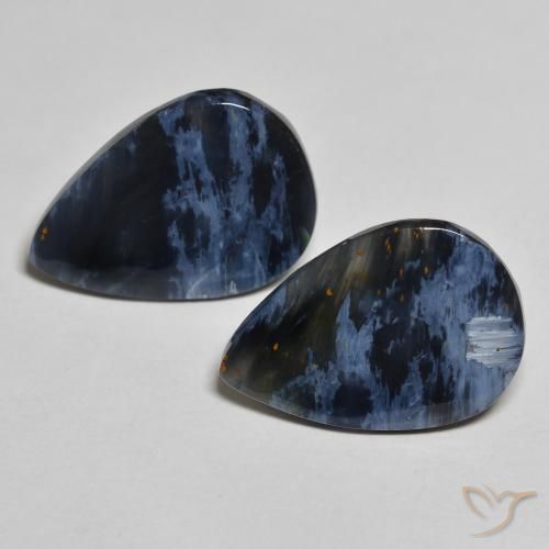7.34ctw Naturale Multicolore Pietersite, Forma a pera, Opaco, Photo A