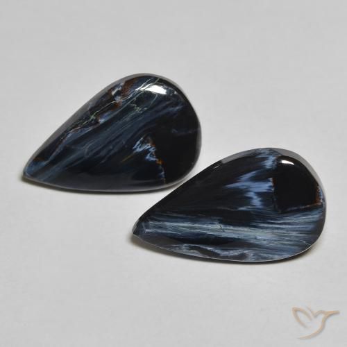 5.25ctw Naturale Multicolore Pietersite, Forma a pera, Opaco