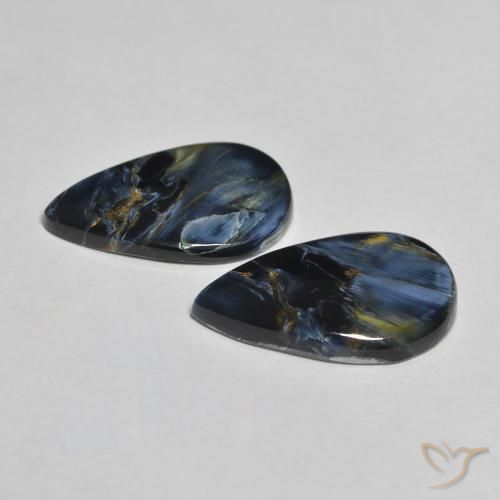 Gemme di Pietersite Multicolore naturale da 6.58 ct, Forma a pera, Opaco