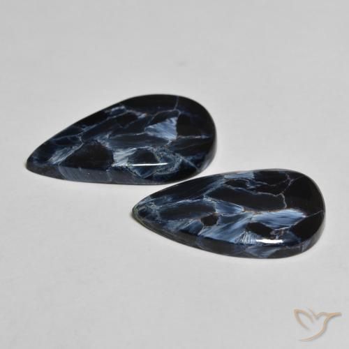Gemme di Pietersite Multicolore naturale da 9.55 ct, Forma a pera, Opaco