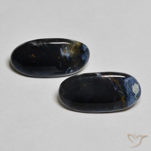 5.26ctw Naturale Multicolore Pietersite, Ovale, Opaco