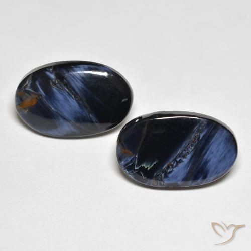10.88ctw Naturale Multicolore Pietersite, Ovale, Opaco