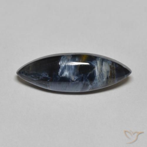 3.03ct Naturale Multicolore Pietersite, Taglio marquise, Opaco