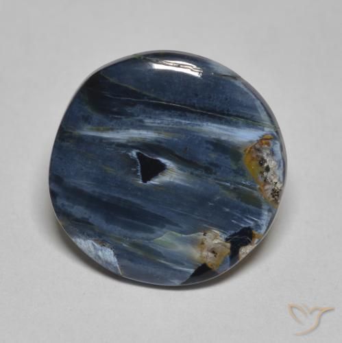 3.17ct Naturale Multicolore Pietersite, Rotondo, Opaco