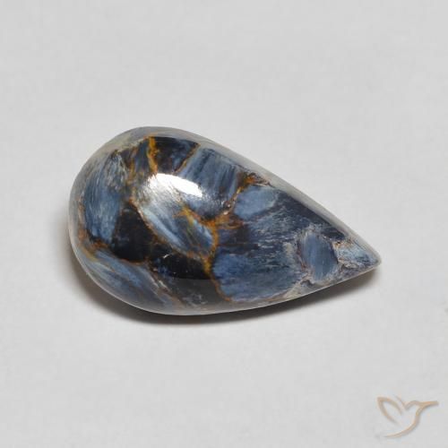 Pietersite Multicolore naturale da 3.22 ct, Forma a pera, Opaco