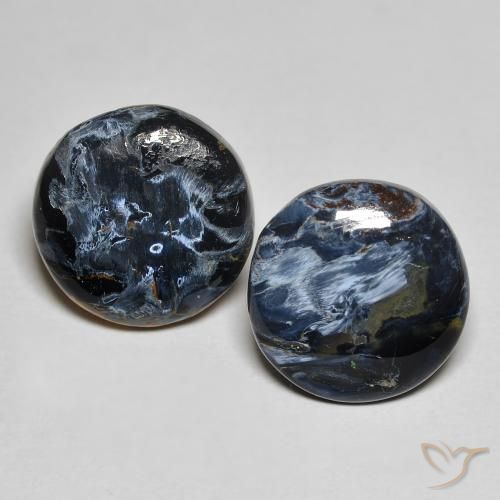 6.75ctw Naturale Multicolore Pietersite, Rotondo, Opaco