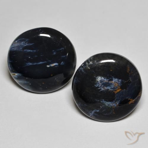 10.36ctw Naturale Multicolore Pietersite, Rotondo, Opaco