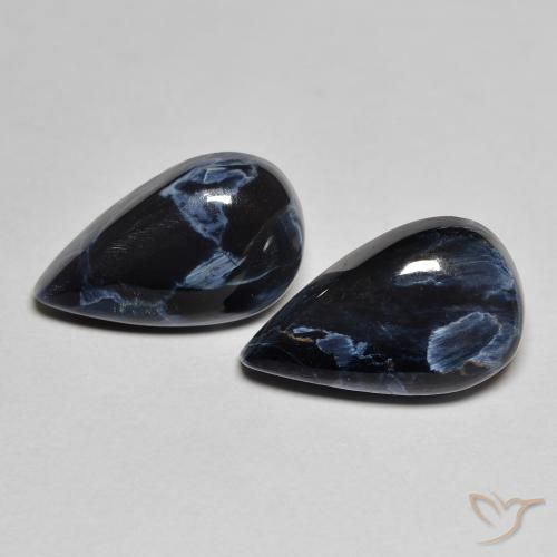8.92ctw Naturale Multicolore Pietersite, Forma a pera, Opaco