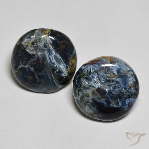 6.91ctw Naturale Multicolore Pietersite, Rotondo, Opaco