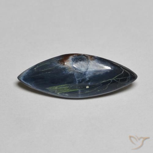 1.81ct Naturale Multicolore Pietersite, Taglio marquise, Opaco
