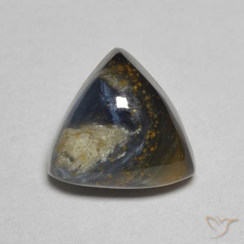 1.82ct Naturale Multicolore Pietersite, Taglio trillion, Opaco