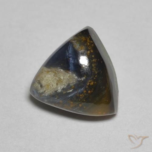 Pietersite Multicolore naturale da 1.82 ct, Taglio trillion, Opaco